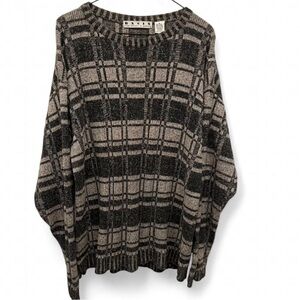 Vtg BASIX Fenn Wright & Manson Ramie Knit Sweater Men’s M Crewneck Classic